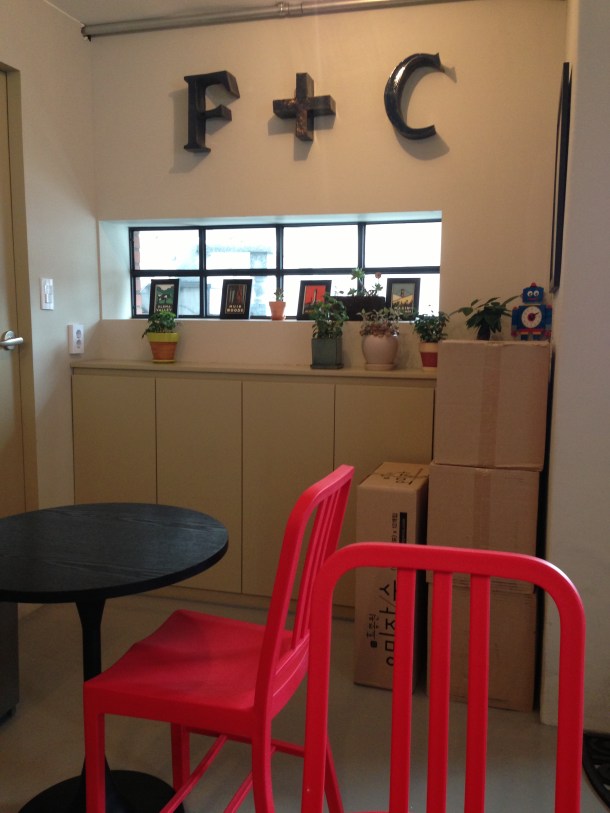 View from my solitary ice cream island of a table