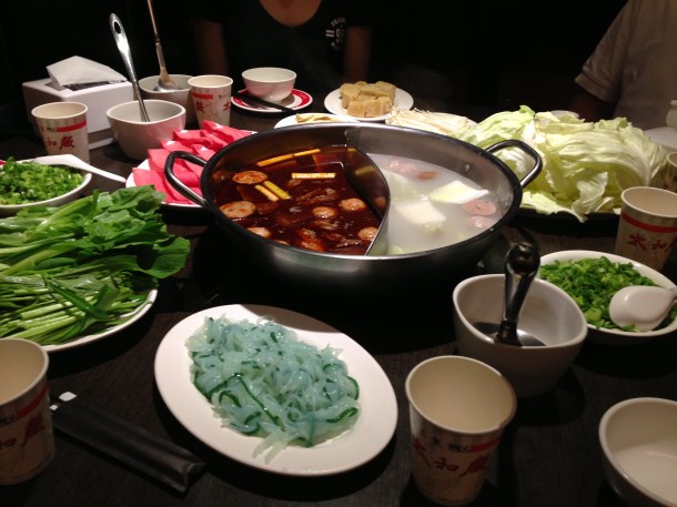 Hot pot dinner, I hardly knew ye