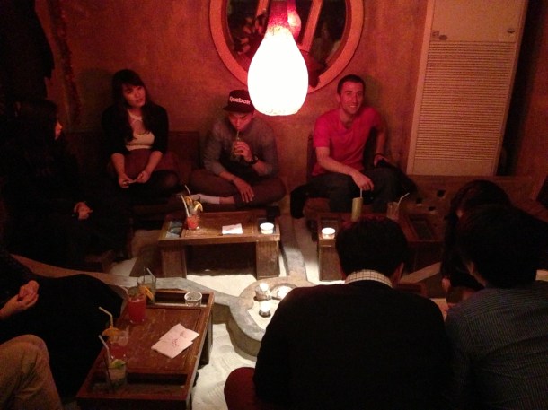 Just hanging with random Koreans in the beach room