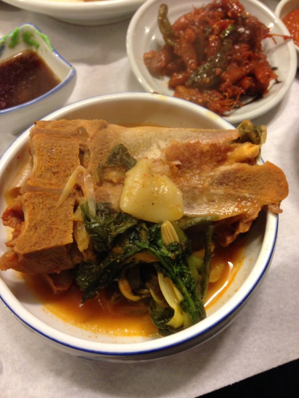 I had a bone to pick with this meal.